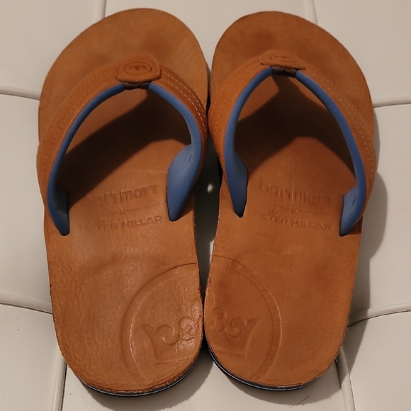 Peter Miller Men\'s Leather Brown and Blue Sandals main image 5
